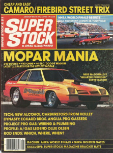 SUPER STOCK 1983 JAN - OLLIE, ECKARD, GOLDEN GATE, HOT MOPARS + 2.2 